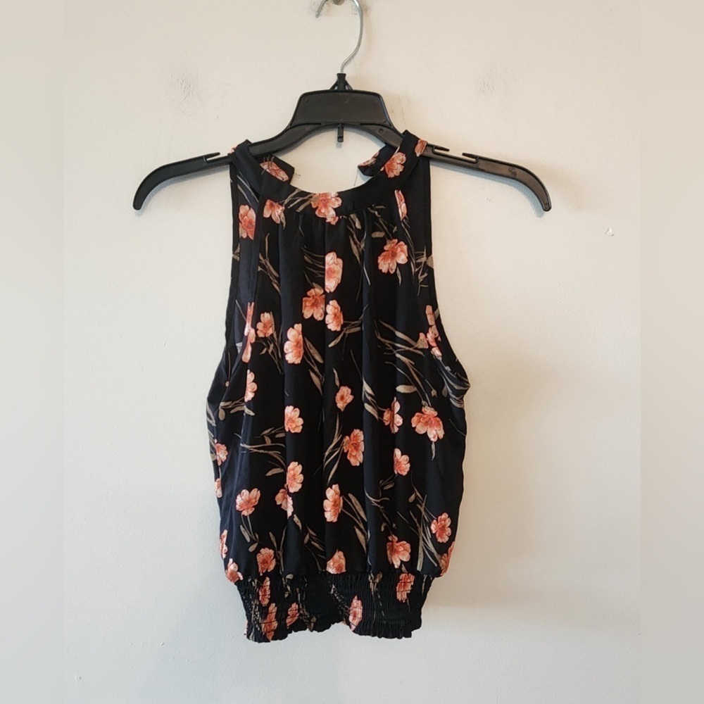 Sienna sky sleeve flower print blouse size womens xs